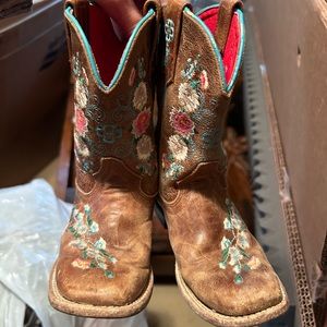 Macie Bean Kids Cowboy Boots Floral Size 8